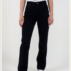 Rolla’s Original Straight Long Jean in Ash Black